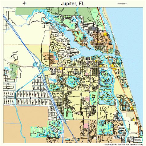 Jupiter Florida Street Map 1235875