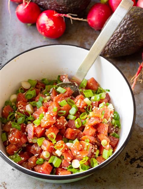 Hawaiian Ahi Poke Bowl Recipe (VIDEO) - A Spicy Perspective