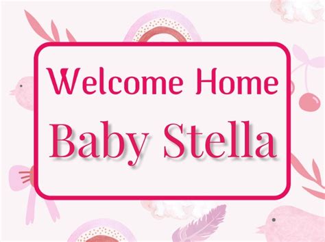 Welcome Home Baby Sign Template | PosterMyWall