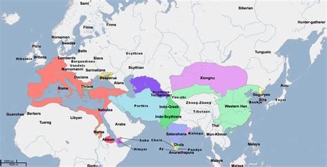 Map of the old world at the birth of Jesus : MapPorn