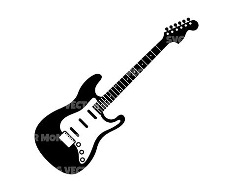 Electric Guitar Svg. Vector Cut File for Cricut Silhouette - Etsy Canada