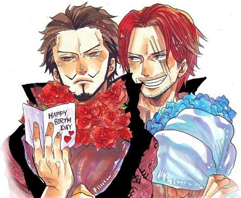 Mihawk x Shanks | One piece, One piece pictures, One piece luffy