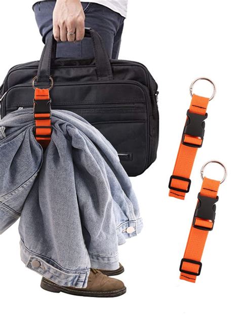 2pcs Release Buckle Decor Luggage Strap Orange in 2024 | Diy bag ...