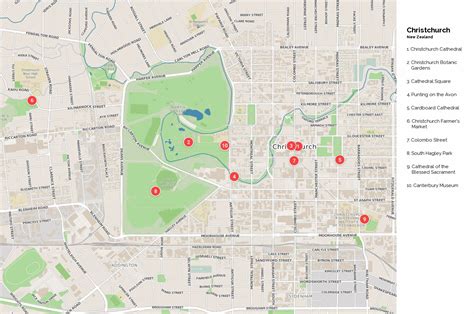 Large Christchurch Maps for Free Download and Print | High-Resolution ...