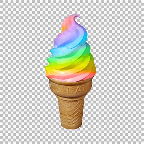 Trending GIF rainbow ice cream