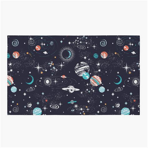 Space Galaxy Rug Blue Orange Space Rug Girls Boys Rug Kids - Etsy