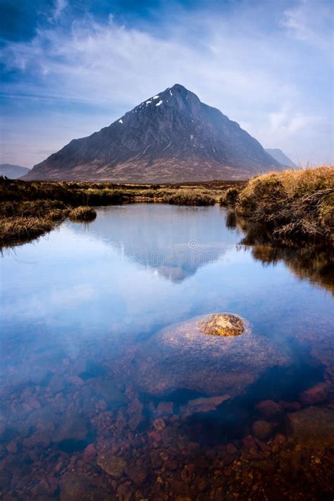 Scottish Highlands Landscape Mountain and River Stock Photo - Image of ...