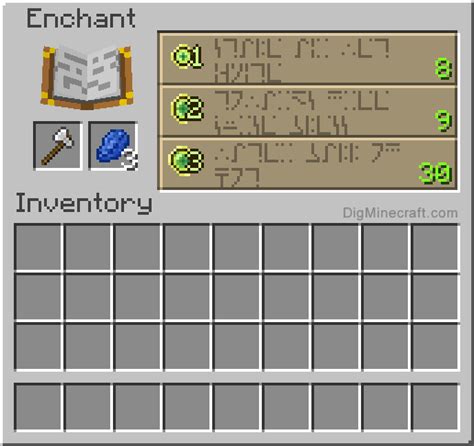 How to make an Enchanted Iron Axe in Minecraft