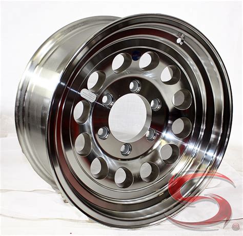 16 x 7 Aluminum Modular Hi Spec Trailer Wheel (6-Lug), 3,200 lb Capacity