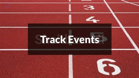 track events / track events in athletics / track events explained ...