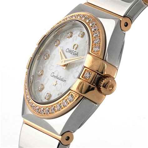 Omega Constellation Ladies 18ct Rose Gold Ladies Watch O12325246055005 ...