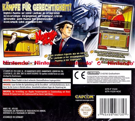 Phoenix Wright: Ace Attorney - Trials and Tribulations cover or ...