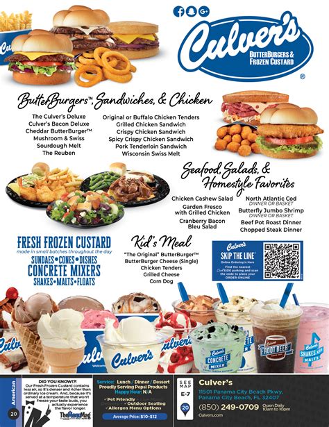 Culver's Panama City Beach - The Menu Mag