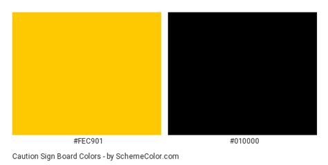 Caution Sign Board Color Scheme » Black » SchemeColor.com