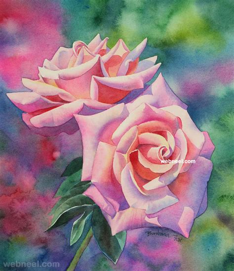 Watercolor Painting Flower 10