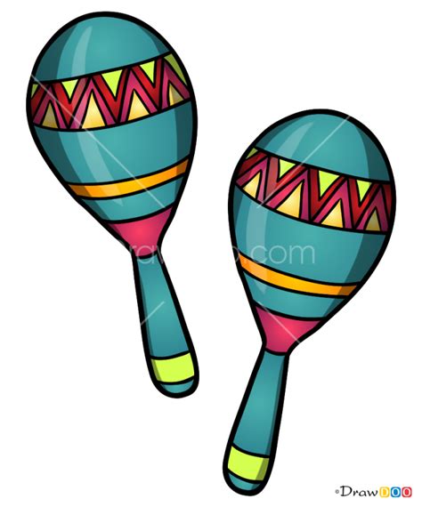 How to Draw Maracas, Musical Instruments