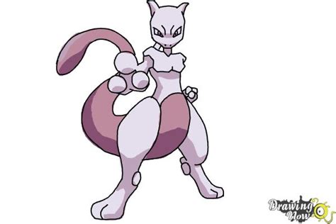 How To Draw Mewtwo From Pokemon Drawingnow | Images and Photos finder