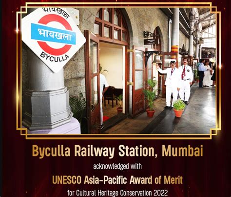 Byculla Railway Station Receives UNESCO Award for Heritage Restoration ...