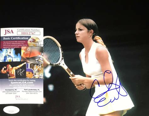 Chris Evert Wimbledon Tennis Star Autographed Signed 8x10 Photo JSA COA ...