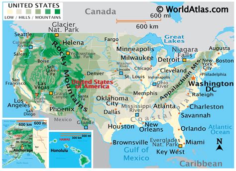 Us Map With Rivers And Mountains Labeled | Images and Photos finder