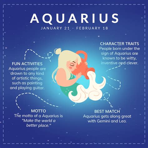 Aquarius Traits: Explore Fun Activities, Best Zodiac Match & Motto ...