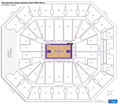 Sacramento Kings Seating Charts at Golden 1 Center - RateYourSeats.com