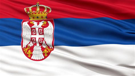 serbia flag close realistic animation seamless Stock Footage Video (100 ...