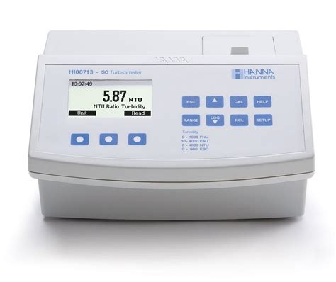 Hanna Instruments HI88713-01 LCD Benchtop Turbidity Meter, ISO, 115V, 0 ...