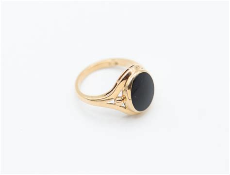 Vintage 1960's Onyx Ring – Mottive.inc