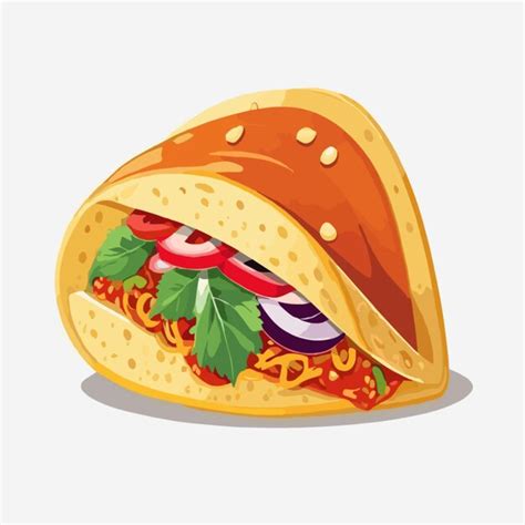 Premium Vector | Taco illustration vector