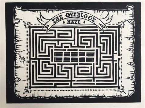 The Shining Overlook Hotel Hedge Maze Map - Etsy