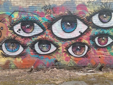 Eyes in abandoned factory : r/Graffiti