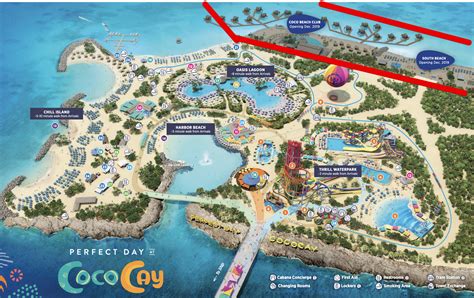 Printable Map Of Coco Cay, There are three options for enjoying cococay: