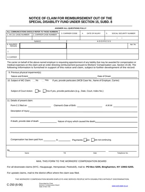 Nys workers' comp settlement chart: Fill out & sign online | DocHub