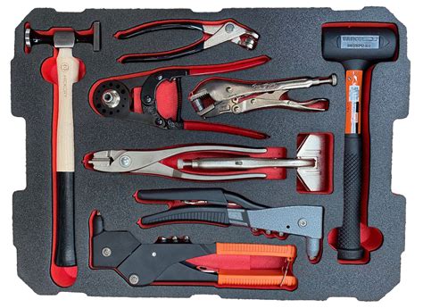 RBT250T Aviation Sheet Metal Tool Kit includes 158 Tools - Red Box Aviation