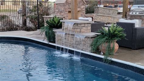 The Formal Falls 6 plus 3 Complete Swimming Pool Waterfall Kit