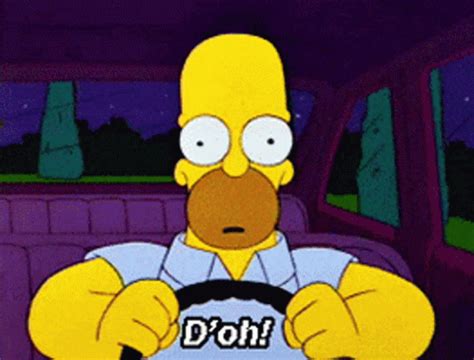 Homer Simpson Doh GIF - Homer Simpson Doh Dammit - Discover & Share GIFs