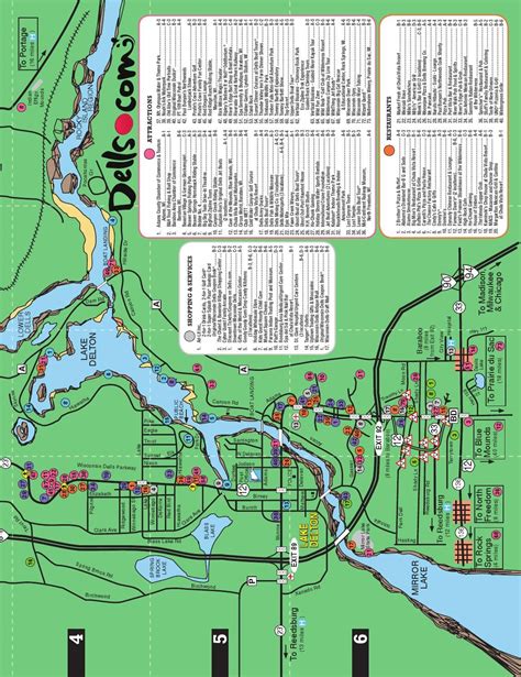 Exploring The Map Of Wisconsin Dells - 2023 Calendar Printable