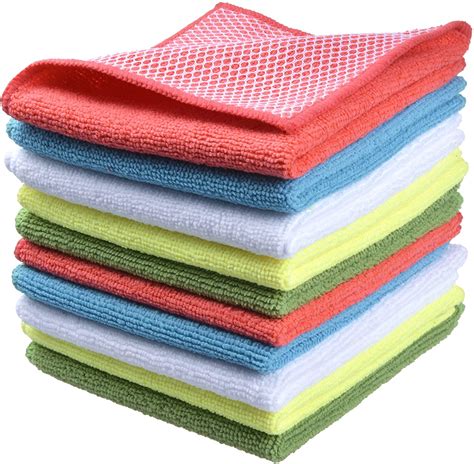 LUCKISS Windowpane Microfiber Dish Cloths Super Soft Absorbent Quick ...