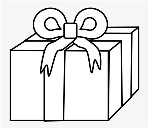 Download White Clipart Gift Box Silhouette PNG | Citypng - Clip Art Library