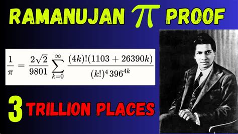 Ramanujan Pi Formula Proof | Pi Formula | MathsKart - YouTube