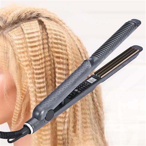 Pro Electronic Hair Crimping Irons Curler Straighteners Temperature ...