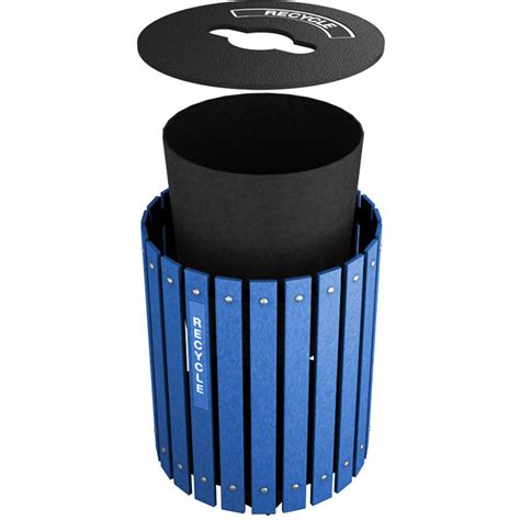 10-55 Gallon Recycling Barrel w/ Lid | Recycle Away