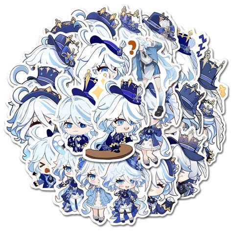 Sunsyea-Genshin-Impact-Merch-Fans-Collection-Role-Stickers-56-Pieces ...