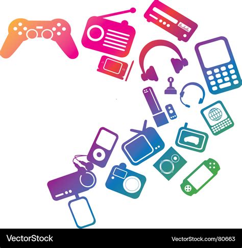 Gadget swoosh Royalty Free Vector Image - VectorStock