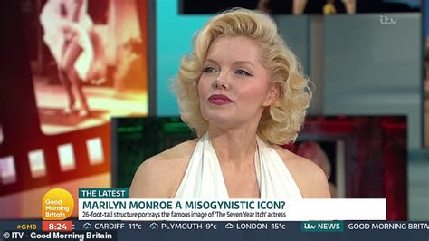 Marylin Monroe impersonator defends giant statue of icon after claims ...