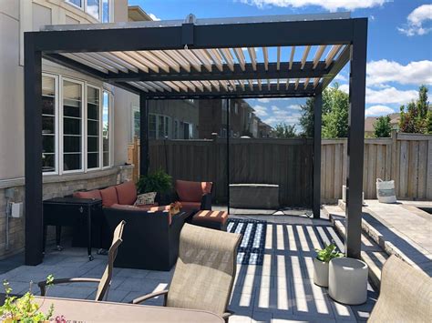 Aluminum #pergola is a very functional sunshade! You can turn the ...