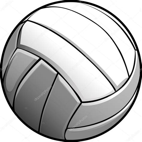 Volleyball Ball Vector Image Icon — Stock Vector © chromaco #8629648