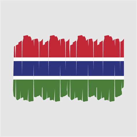 Gambia Flag Brush Vector Illustration 20077578 Vector Art at Vecteezy