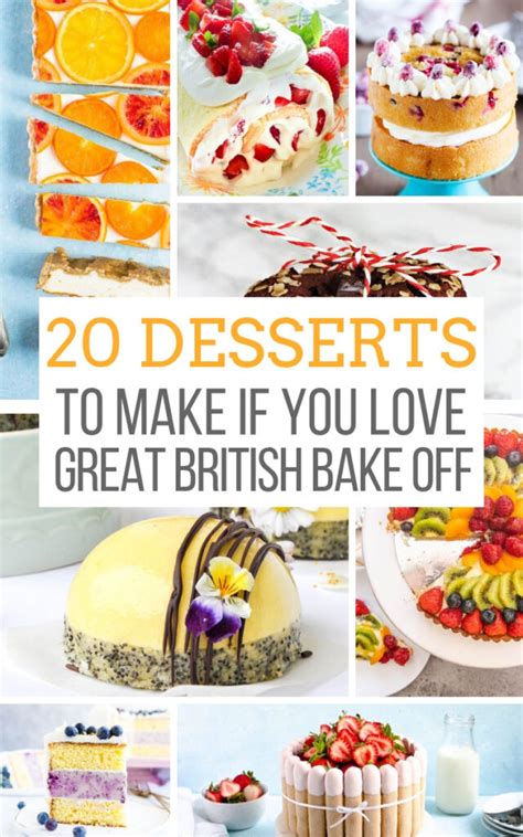 20 Desserts to Make if You Love the Great British Baking Show - Away ...